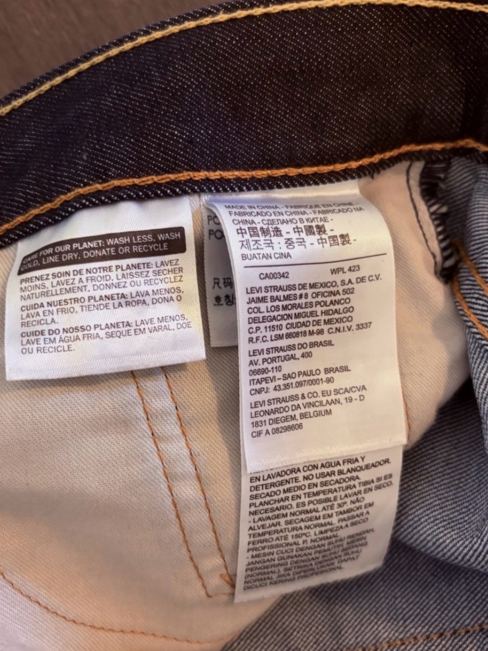 Levi's 513 Dark Wash Mens 28x30 Jeans - Picture 5 of 13